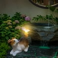 thumbnail image 3 of Adorno solar de resina para cachorro, para exteriores, jardín, patio, balcón, decoración, luz solar para jardinería, 3 of 9