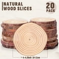 thumbnail image 2 of Láminas de madera FUMILE, naturales, sin acabado, de 10 a 11 cm, 20 unidades con corteza, 2 of 7