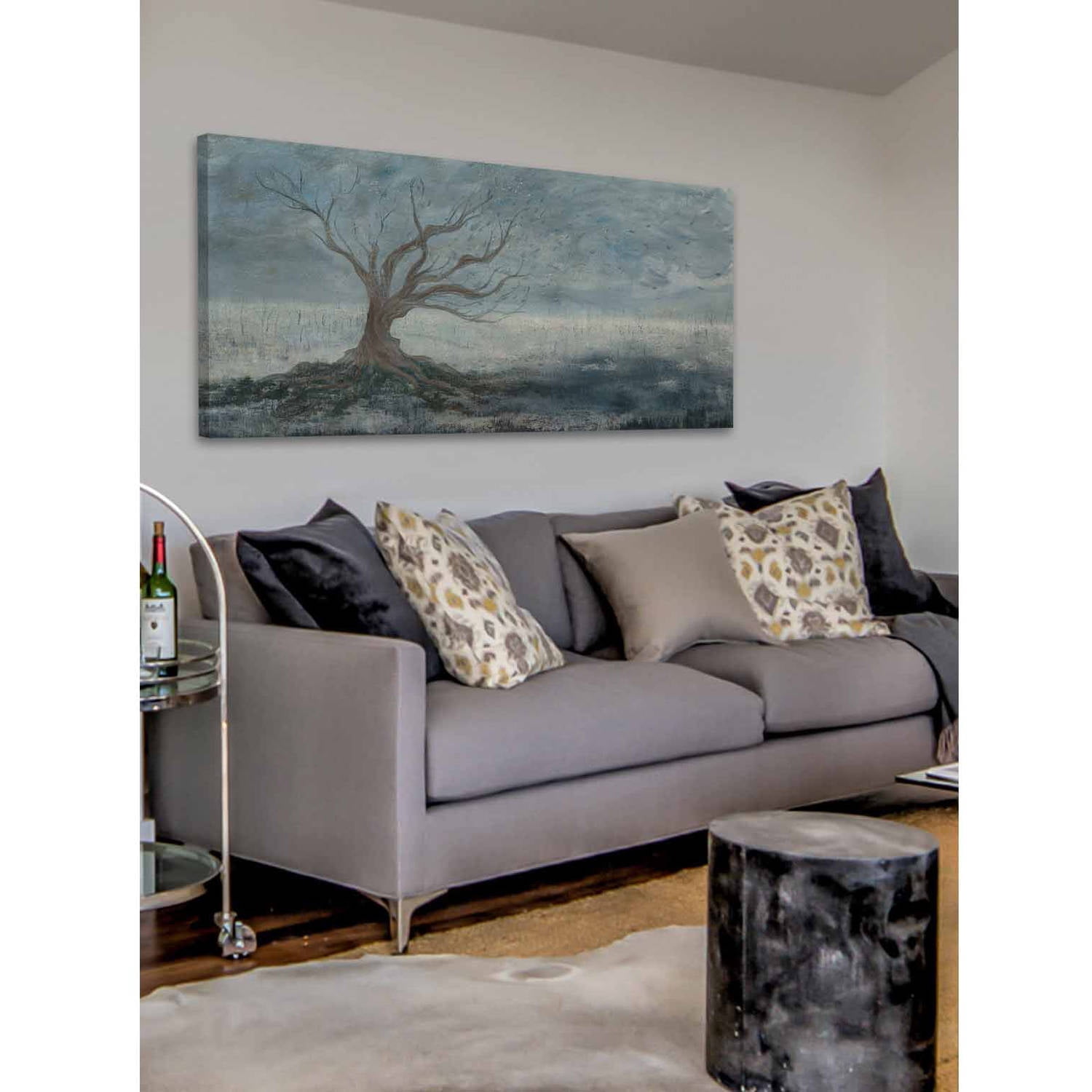 "La Place Du Maitre" Painting Print on Wrapped Canvas
