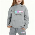 thumbnail image 2 of Toddler Baby Girl Outfits Toddler Fall Winter Clothes Cute Long Sleeve Sweatshirt Tops Pants Set Infant 2Pcs Clothing,12-13 Years,Grey, 2 of 7