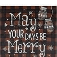 thumbnail image 5 of Northlight Red Buffalo Plaid Merry and Bright Christmas House Flag 28" x 40", 5 of 7