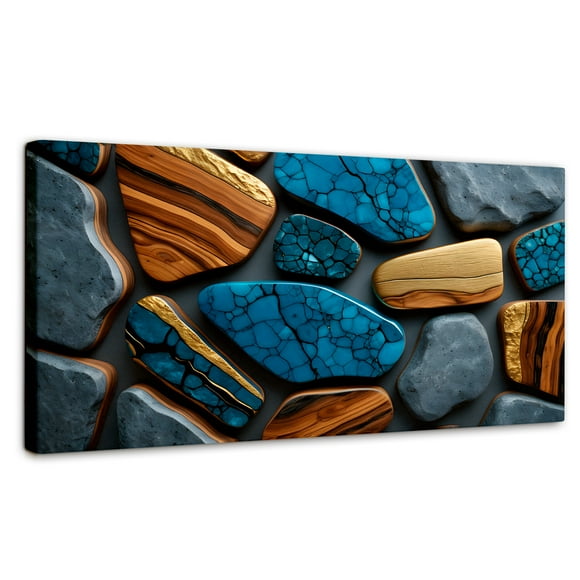 Cuadro Decorativo Canvas Revolution Abstracto Belleza Terrestre 120x60