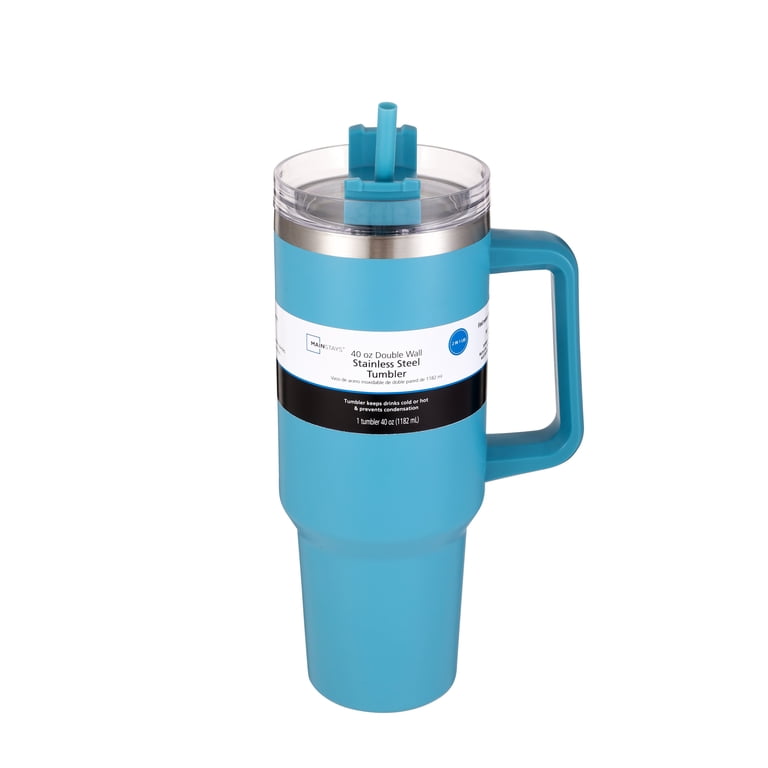 Mainstays 40 oz Teal Double-Wall Stainless Tumbler photo 3
