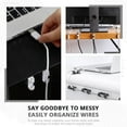 thumbnail image 5 of 40PCS Adhesive Cable Clips Clear - Upgraded Wire Holders for Wall, Strong Cord Organizer Under Desk, Car, PC, Christmas Light Indoor/Outdoor, 5 of 8