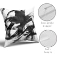 thumbnail image 2 of Black White Pillow Covers 20x20 Set of 2 Abstract Line Modern Art Throw Pillows Modern Minimalist Style Decorative Square Cotton Cushion Case for Home Sofa Couch Bed, 2 of 6
