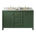 thumbnail image 3 of Legion Furniture 54" MDF/Veneer Wood Double Sink Vanity Cabinet - Vogue Green, 3 of 13