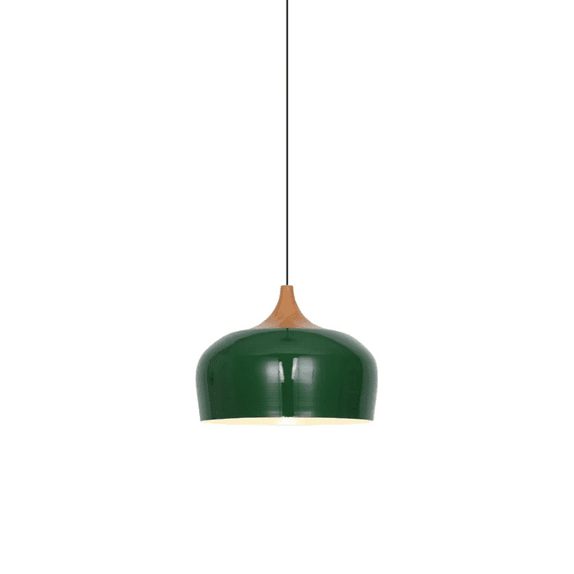 Retro Green Metal Iron Pendant Light Fixture, Industrial Style Vintage Pendant Lamp, Simple Pendant Lighting for Over Kitchen Sink Island Dining Room Table Bar Counter Laundry Room Entrance