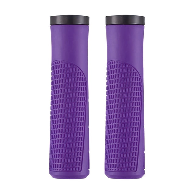 F-61 Purple Universal 22.2Mm Bicycle Handle Cover Rubber Ergonomic Grip Non Slip Design Comfortable