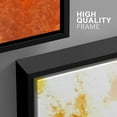 thumbnail image 4 of wall26 Framed Canvas Print Wall Art Set Yellow &amp; Orange Paint Splatter Explosion Abstract Shapes Illustrations Modern Art Bohemian Dramatic for Living Room, Bedroom, Office - 24"x36"x3, 4 of 5