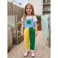 thumbnail image 6 of RUINIXCW Toddler Boy Overalls Contrast Color Adjustable Straps Sleeveless Jumpsuits, 6 of 9