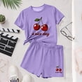 thumbnail image 7 of BRGZLK Cute Outfits For Girls 2 Piece Short Sleeve T-Shirt Shorts Casual Crewneck Shirt and Shorts Matching Two-Piece Set Sweatsuit Summer Clothes For 3-14 Years Old, 7 of 7