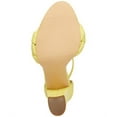 thumbnail image 4 of MADDEN GIRL Womens Yellow Braided Strap Ankle Strap Padded Barbi Open Toe Block Heel Buckle Dress Heeled Sandal 5 M, 4 of 4