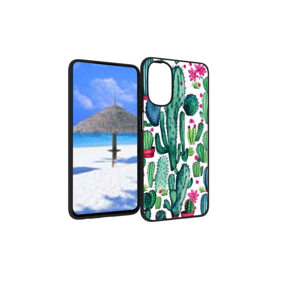 Cactus-141 Phone Case, Degined for Moto G 5G 2022 Case Men Women, Flexible Silicone Shockproof Case for Moto G 5G 2022