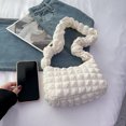 thumbnail image 3 of Bolso Hobo de plumón para mujer Bolso tipo cartera plisado informal Bolso versátil para axila Bolso para ir al trabajo, 3 of 6