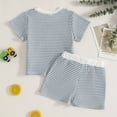 thumbnail image 3 of Toddler Baby Boy Summer Clothes Set Letter Birthday Dude Cartoon Car Print Outfits 6 9 12 18 24 Months 2T 3T 4T Crew Neck Short Sleeve Tops and Shorts Kaprioy, 3 of 7