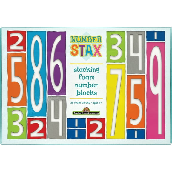 Teacher Created Resources Number Stax - Stacking Foam Number Blocks