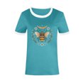 thumbnail image 4 of Njagoc3 2025 Summer New Arrival Womens Stylish Bumblebee Print Short Sleeve Crewneck Casual T-Shirt - Comfortable Loose Fit & Trendy Design, 4 of 6
