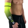 thumbnail image 2 of Sport Compression Arm Sleeve UV Sun Protection Cooling Arm Sleeves Adult Children Moisture Wicking Breathable Sunshade Hand Elbow Protection Cover Summer Cycling Sportswear Accessories,Green,L, 2 of 6