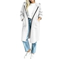 thumbnail image 2 of IUYRTFE Women's Oversized Long Hooded Cardigan Coat with Pockets Relaxed Fit Full Length Fleece Jacket for Fall and Winter, 2 of 6