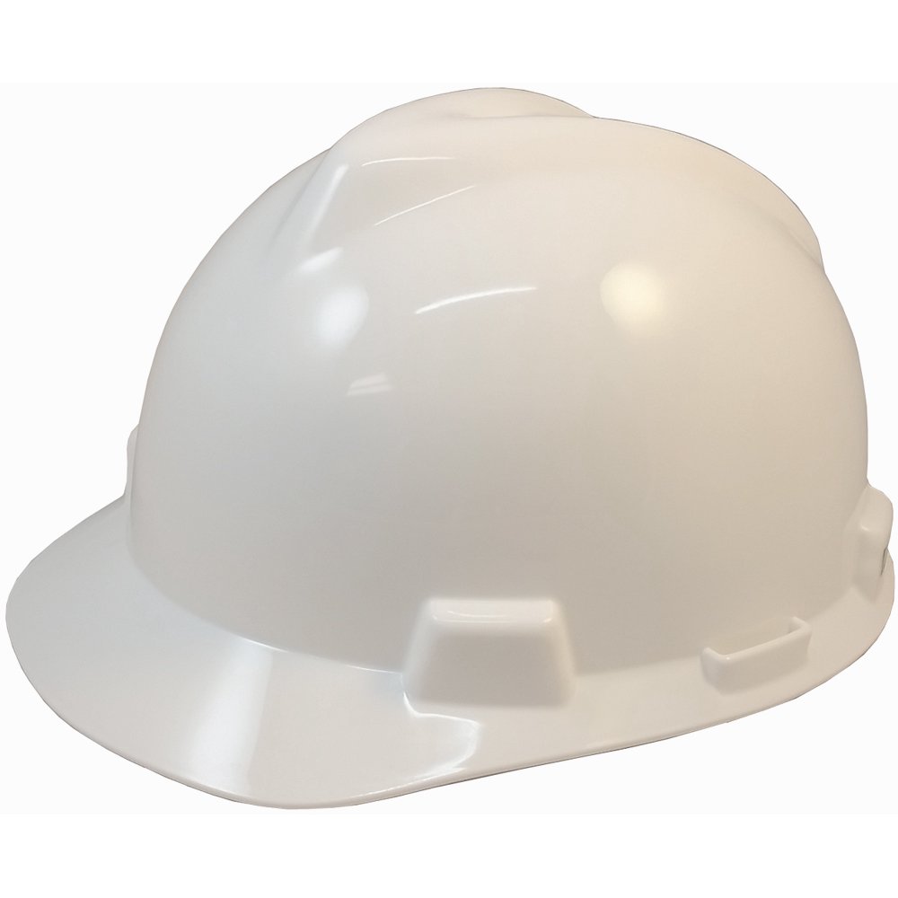 MSA VGard One Touch Suspensions Cap Style Hard Hats White