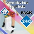 thumbnail image 2 of Yacht & Smith 14 Inch Wholesale Kids Tube Socks, Cotton Bulk Sport Socks Size 4-6, 2 of 7