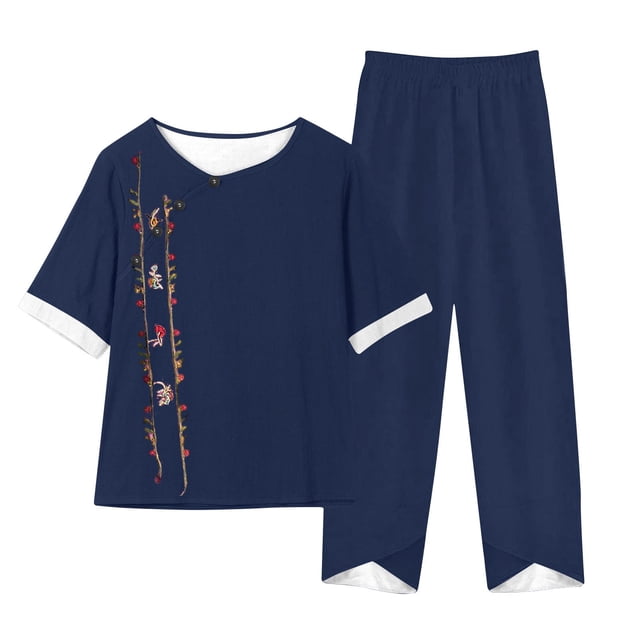Conjunto Corto para las Mujeres Casual Deportivo Traje de Deporte Sudadera Y Pantalones de Dos Piezas