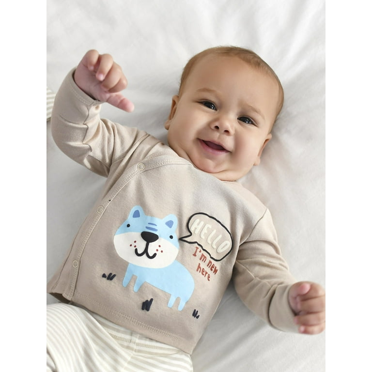 Baby boy take me home outfit top