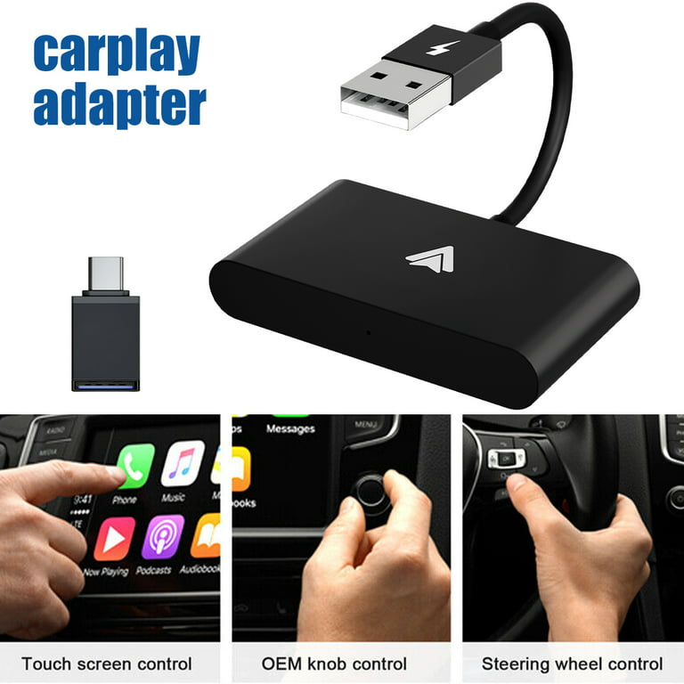 Threns Wireless CarPlay Adapter Convert Wired to Wireless for Car Auto 