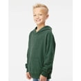thumbnail image 2 of Independent Trading Co. Youth Special Blend Raglan Hooded Sweatshirt PRM15YSB Moss XL, 2 of 5