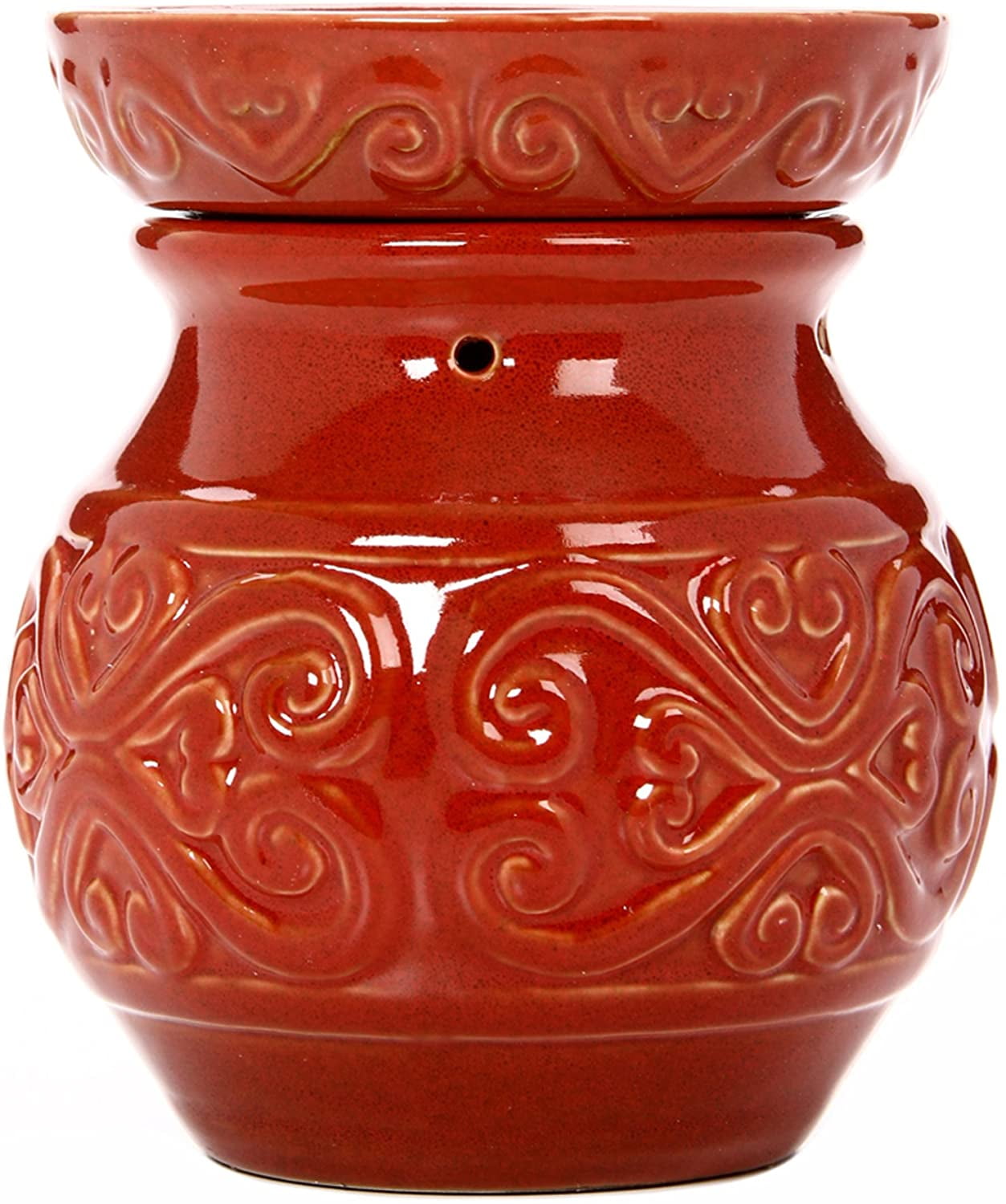 Hosley 6 inch High, Red Electric Ceramic Fragrance Warmer