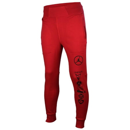red and black jordan sweatpants