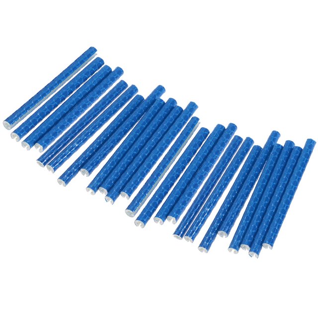 Graflsoa High-Visibility Bicycle Spoke Reflectors - 24-Pack Blue ABS Reflective Sticks for Enhanced Night Safety and Style