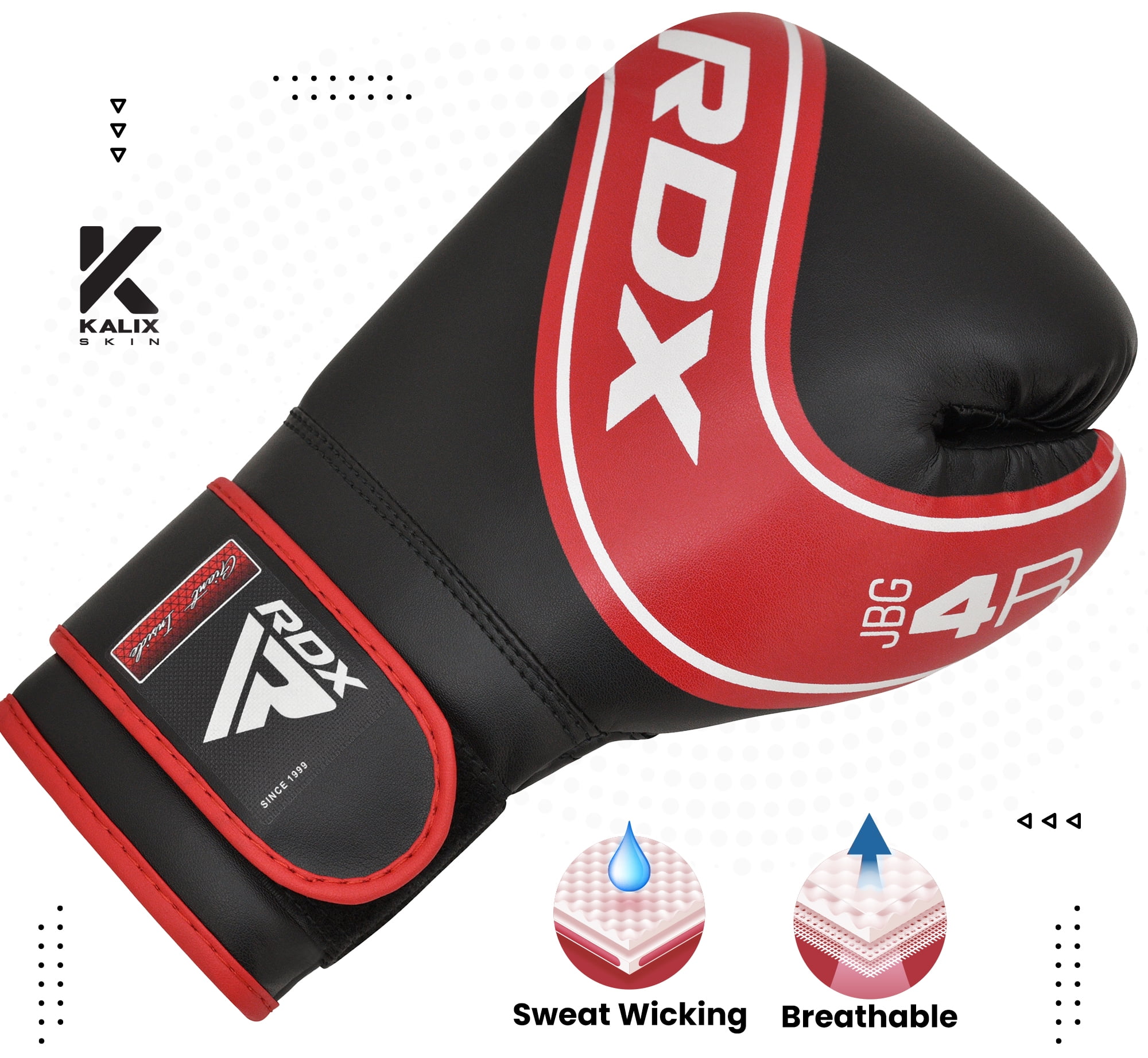 RDX Boxing Gloves for Kids, Maya Hide Leather Junior Champions Punching Training Gloves for Boxing, MMA, Muay Thai Gloves with Ventilated Palm