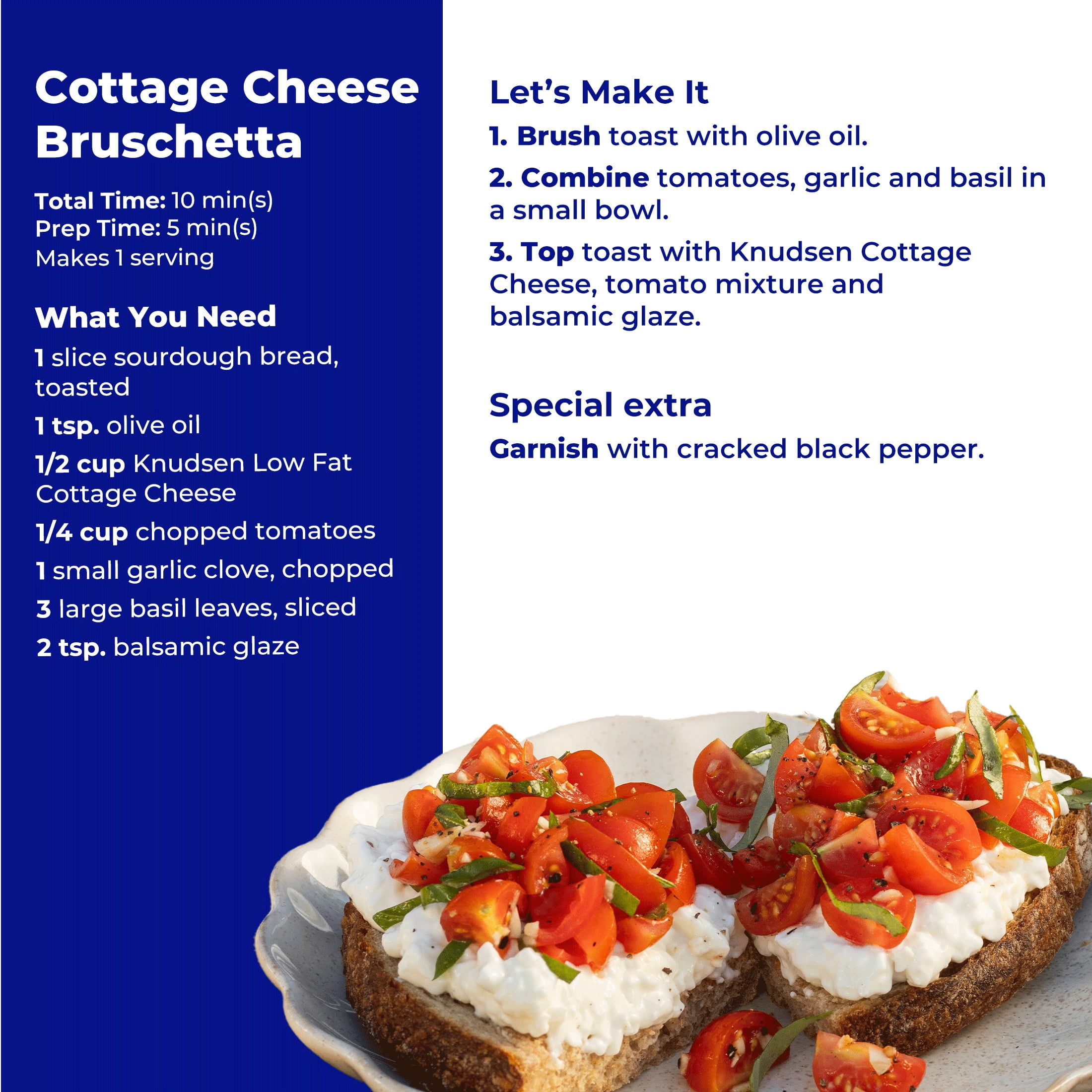 Knudsen's Lowfat Cottage Cheese, 2% Milkfat, Small Curd, 16 oz Tub, 10g of Protein Per Serving