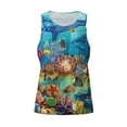 thumbnail image 4 of Haiem Sea World Men Workout Tank Top Gym Bodybuilding Sleeveless Muscle T Shirts Athletic Tank Breathable Workout Shirt-4X-Large, 4 of 9