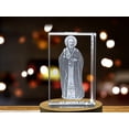 thumbnail image 3 of St. Nicholas| Patron Saint of Children Gift | Religious 3D Engraved Crystal, 3 of 6