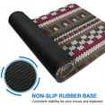 thumbnail image 6 of Long Mouse Pads for Desk,Boho Red Knitted Ethnic Pattern Desk Mats on Top Of Desks, Desk Mouse Pad Extra Large with 3mm Non-Slip Base and Stitched Edge for Gaming,Office,Work,Home 31.5"x15.7", 6 of 6