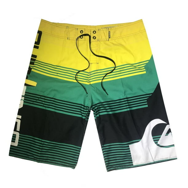 Pantalones de playa de secado rápido para hombre, ropa deportiva informal de cinco puntos, a cuadros, color negro, verano, 2023 Fivean unisex