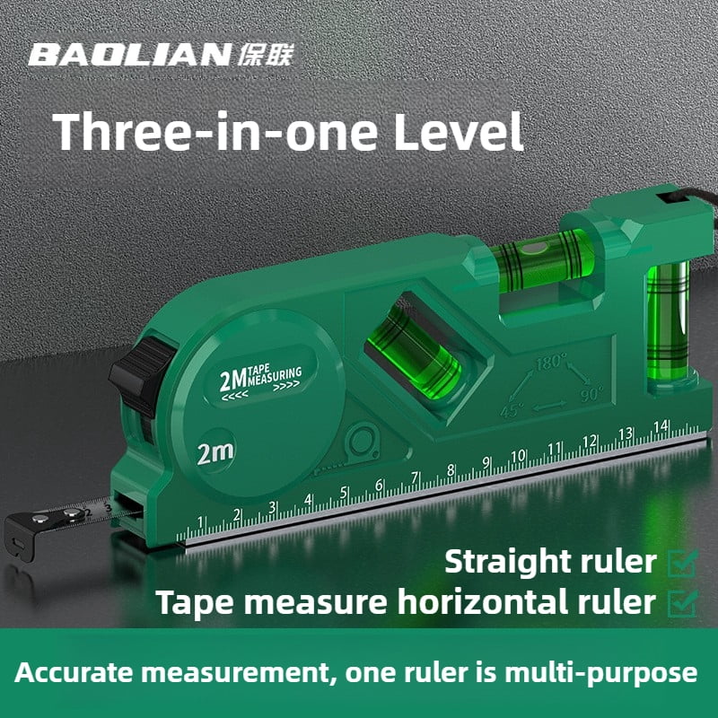 Mini Level Gauge 3 In 1 Vertical/horizontal/45 °   Measure High-Precision Level Ruler Home Portable Magnetic Pocket Level Gauge