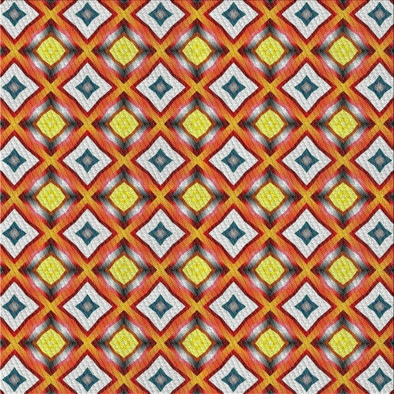 Ahgly Company Indoor Square Patterned Brown Abstract Area Rugs, 4' Square