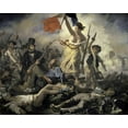 thumbnail image 2 of Delacroix, Eugene 18x15 White Modern Wood Framed Museum Art Print Titled - Liberty Leading the People, 2 of 4