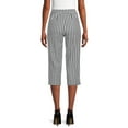 thumbnail image 2 of Time and Tru Women's Mid Rise Woven Capri Pants, 2 of 5