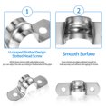 thumbnail image 3 of Kenally Clips de tubo de acero inoxidable de 20 piezas Herramientas manuales y eléctricas, 3 of 6