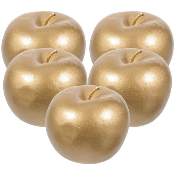 MIANGASTORE 5pcs Artificial Apples Decorative Fruit Adornment Layout Apples Decor Fake Apples Model Photo Prop