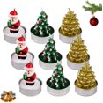 thumbnail image 1 of JM 9 Piezas Vela Perfumada de Citronela Vela de Cera de Soja para Interiores y Exteriores Velas de Citronela Jardín Papá Noel Árbol de Navidad Conos de Pino para Decoración Navideña JM RV021031-01159SDJ, 1 of 5