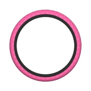 XMXY Car Steering Wheel Cover, Pink Doodle Background Non-Slip Jeep Truck Universal Elastic Steering Wheel Protector 15 inch