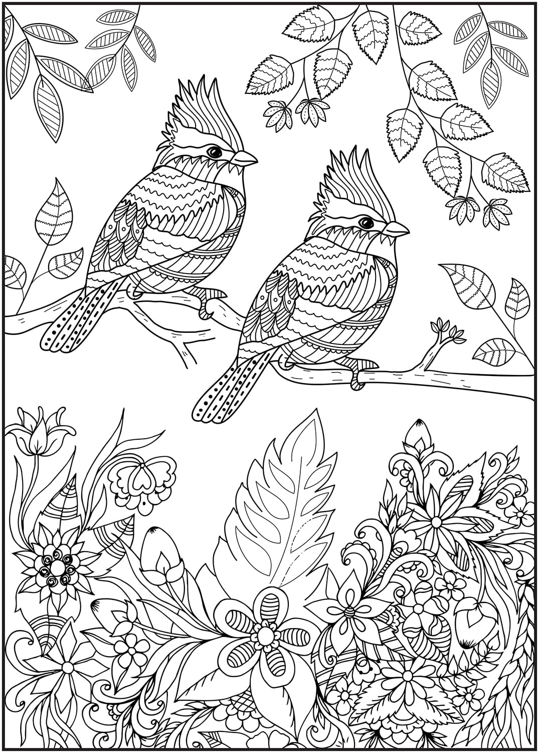 Magical Garden - Timeless Creations - Coloring Book 64 pages (on one side  only)