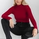 thumbnail image 4 of 2024 Autumn Winter Women's Sweater Half High Neck Solid Slim Fit Versatile Knitted Long Sleeves Pullover Simple Chic Jumpers, 4 of 5