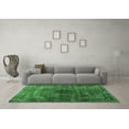 thumbnail image 3 of Ahgly Company Indoor Square Abstract Emerald Green Contemporary Area Rugs, 8' Square, 3 of 4