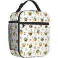 thumbnail image 2 of Black Bats Insulated Lunch Bag, Lunch Box for Office Travel, Lunch Bag for Men and Women, 2 of 6